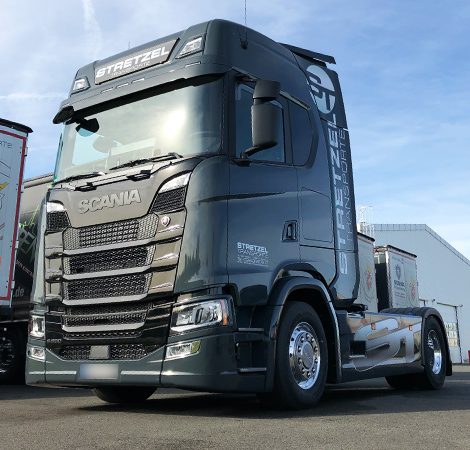 Stretzel Transporte GmbH - LKW, Aufdruck Stretzel